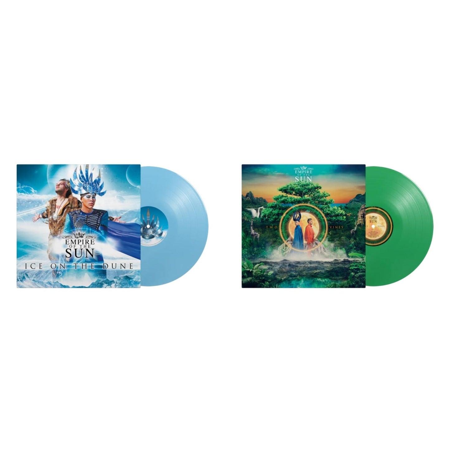 This is a 2 LP Vinyl SKU bundle.
1.This LP Vinyl is brand new.Format: LP VinylMusic Style: Synth-popThis item's title is: Ice On The Dune (Light Blue LP Vinyl)Artist: Empire Of The SunLabel: EMI Music Australia Pty. LimitedBarcode: 602465276602Release Date: 7/12/2024
2.