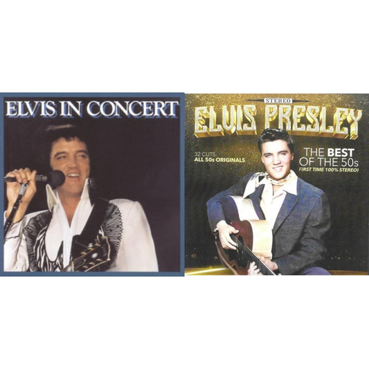 Elvis In Concert & Best Of The 50S-32 Cuts-All 50S Originals-First Time 100% Stereo