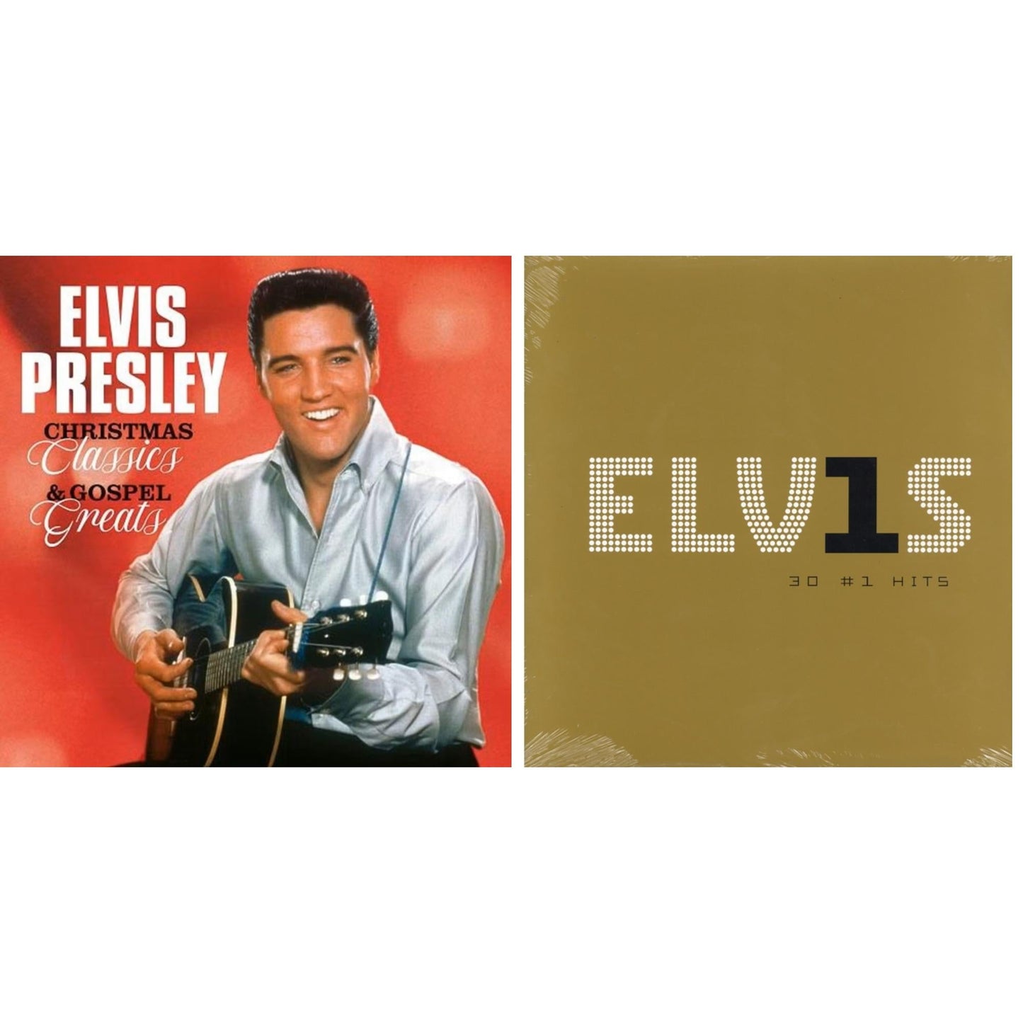 Christmas Classics & Gospel Greats (Ams Exclusive) (Snowy White LP Vinyl) & Elvis 30 #1 Hits (2LP/180G)