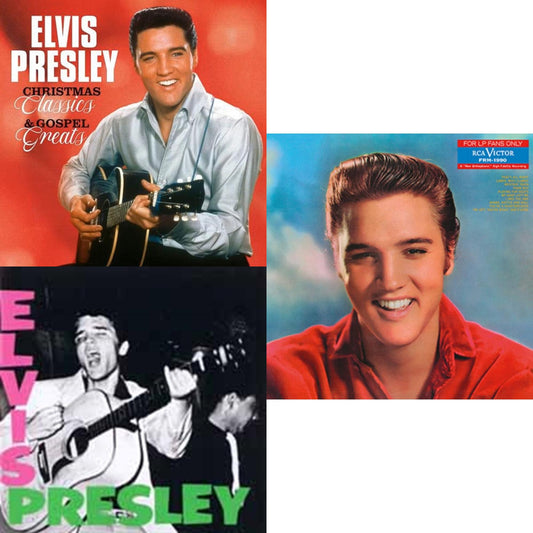 Christmas Classics & Gospel Greats (Ams Exclusive) (Snowy White LP Vinyl) & For LP Fans Only (Translucent Blue Vinyl/180G) & Elvis Presley