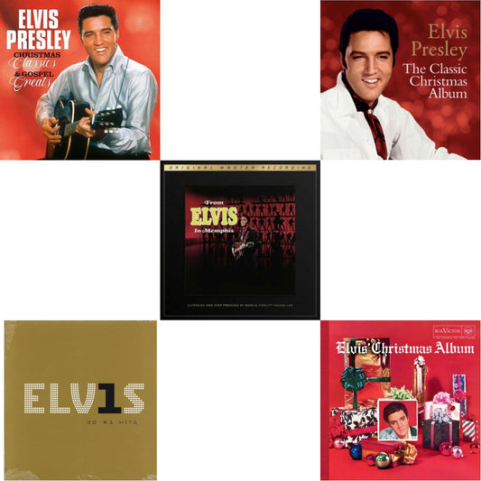 Classic Christmas Album & Elvis' Christmas Album & From Elvis In Memphis (2LP/180G/45RPM Supervinyl Ultradisc One-Step/Original Masters/Limited) & Christmas Classics & Gospel Greats (Ams Exclusive) (Snowy White LP Vinyl) & Elvis 30 #1 Hits (2LP/180G)
