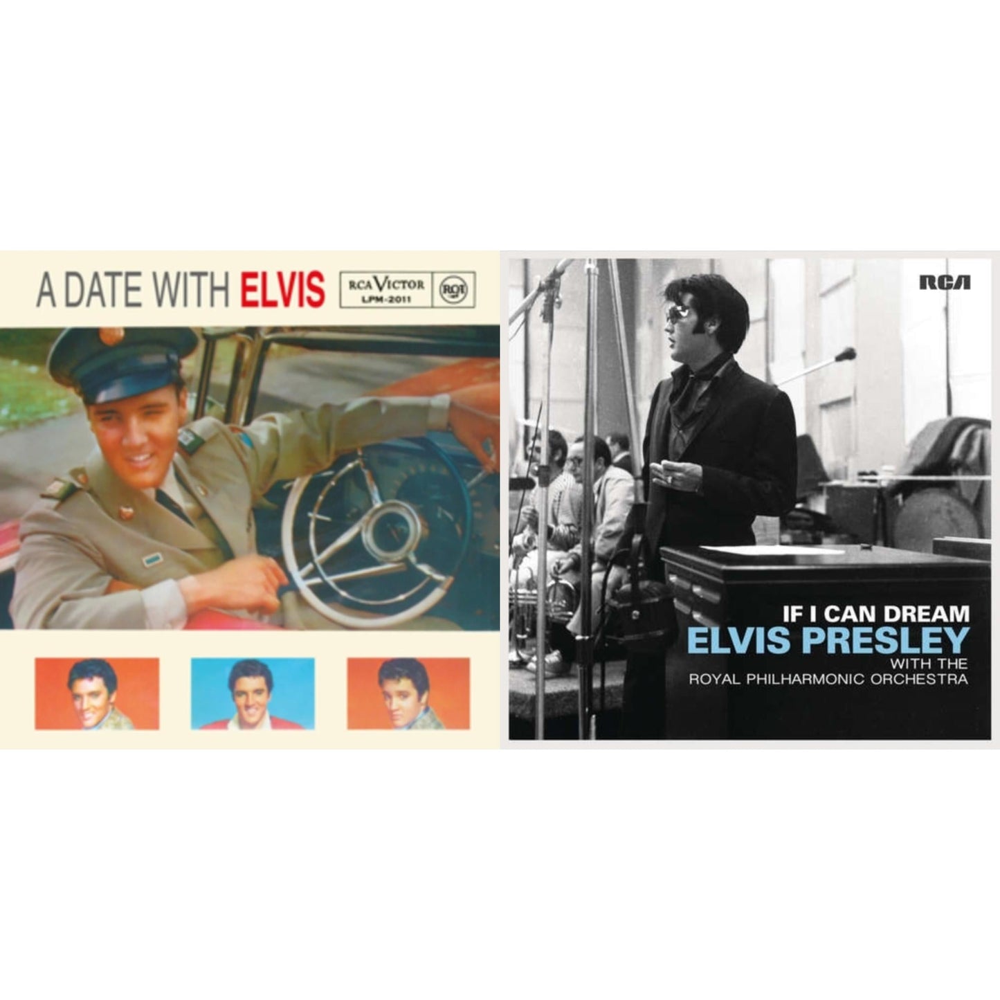 Date With Elvis (Light Green LP Vinyl/180G) & If I Can Dream: Elvis Presley With The Royal Philharmonic Orchestra (2LP/180G)