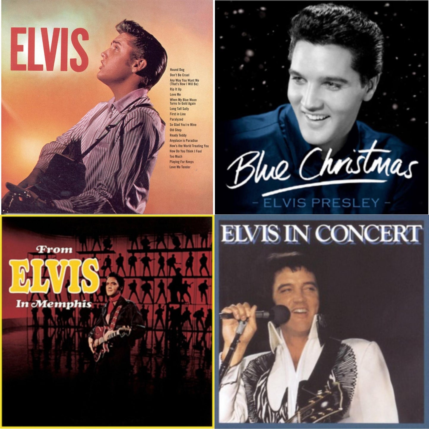 Elvis In Concert & Elvis & From Elvis In Memphis & Blue Christmas