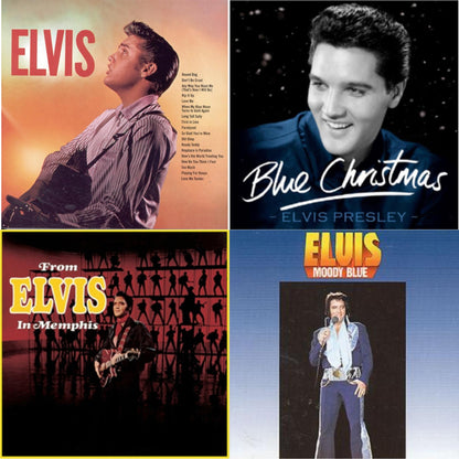 This is a 4 CD SKU bundle.
1.This CD is brand new.Format: CDMusic Style: CountryThis item's title is: ElvisArtist: Elvis PresleyLabel: SONY SPECIAL MARKETINGBarcode: 886974785620Release Date: 2/2/2009
2.This CD is brand new.