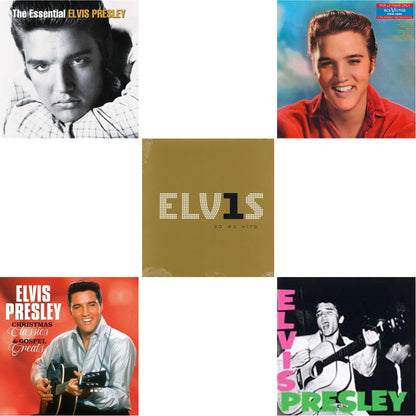 Christmas Classics & Gospel Greats (Ams Exclusive) (Snowy White LP Vinyl) & For LP Fans Only (Translucent Blue Vinyl/180G) & Elvis Presley & Elvis 30 #1 Hits (2LP/180G) & Essential Elvis Presley