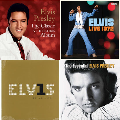 Classic Christmas Album & Elvis Live 1972 (2LP) & Elvis 30 #1 Hits (2LP/180G) & Essential Elvis Presley