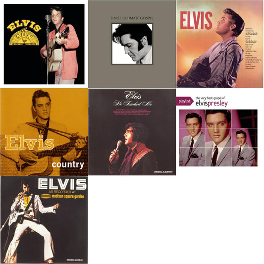 Elvis At Sun & Elvis Ultimate Gospel & Elvis & Elvis Country & He Touched Me & Playlist: Very Best Gospel Of Elvis Presley & Elvis As Recorded At Madison Square Garden