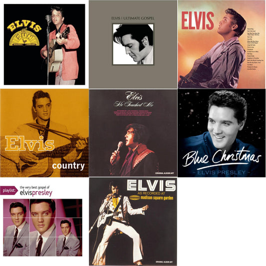 Elvis At Sun & Elvis Ultimate Gospel & Elvis & Elvis Country & He Touched Me & Blue Christmas & Playlist: Very Best Gospel Of Elvis Presley & Elvis As Recorded At Madison Square Garden