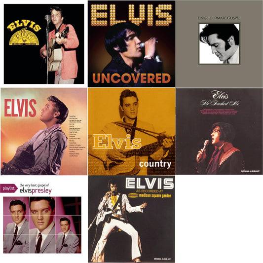 Elvis At Sun & Uncovered & Elvis Ultimate Gospel & Elvis & Elvis Country & He Touched Me & Playlist: Very Best Gospel Of Elvis Presley & Elvis As Recorded At Madison Square Garden