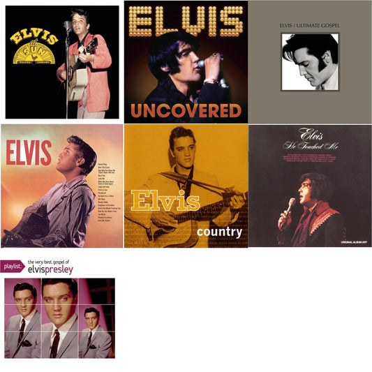 Elvis At Sun & Uncovered & Elvis Ultimate Gospel & Elvis & Elvis Country & He Touched Me & Playlist: Very Best Gospel Of Elvis Presley