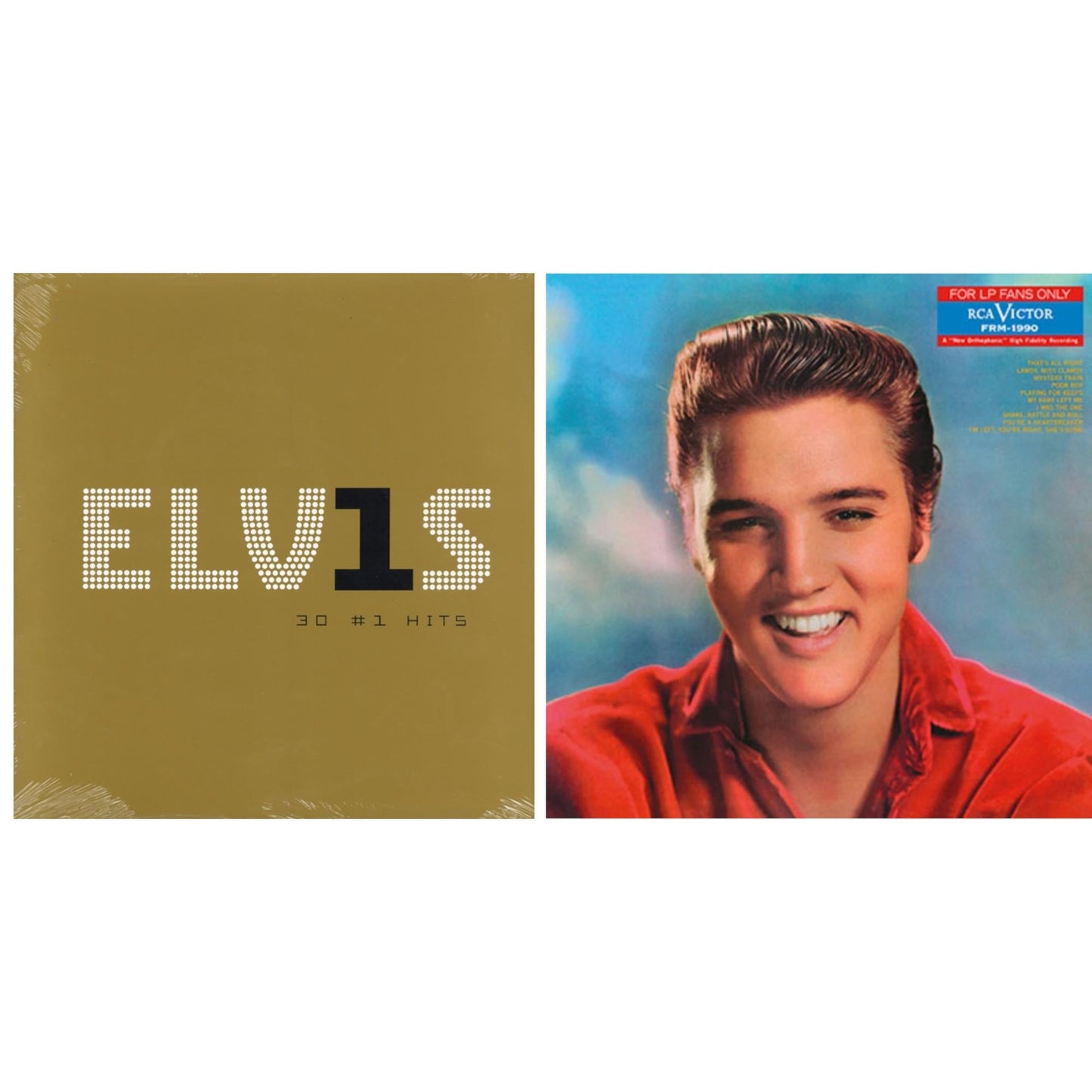 This is a 2 LP Vinyl SKU bundle.
1.This LP Vinyl is brand new.Format: LP VinylMusic Style: Rock & RollThis item's title is: Elvis 30 #1 Hits (2LP/180G)Artist: Elvis PresleyLabel: LEGACY/ RCA RECORDSBarcode: 888751209411Release Date: 10/9/2015
2.This LP Vinyl is brand new.