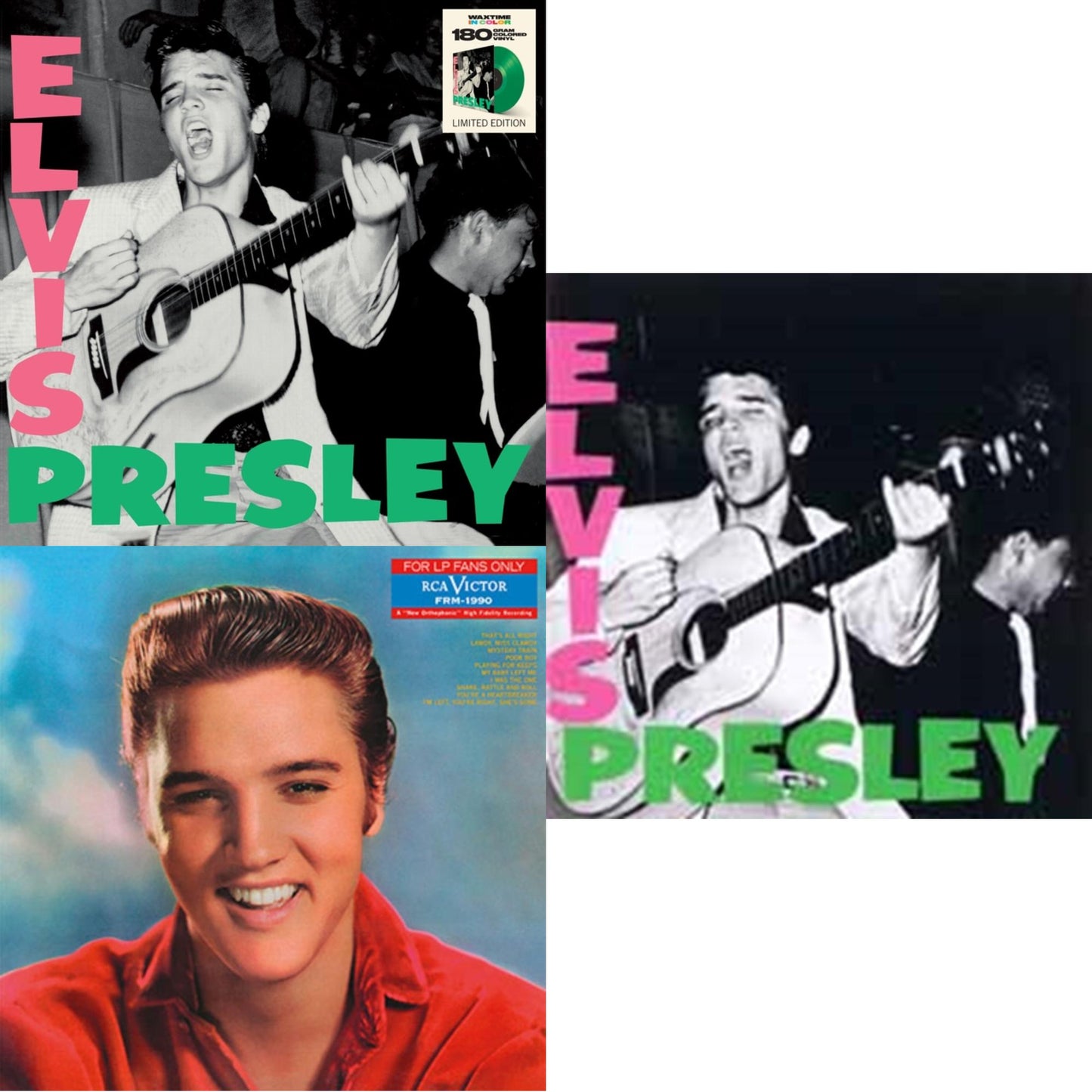 Elvis Presley (Limited/Transparent Green LP Vinyl/180G) & For LP Fans Only (Translucent Blue Vinyl/180G) & Elvis Presley