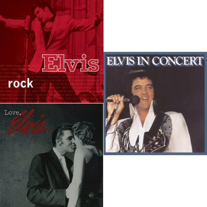 Elvis In Concert & Love Elvis & Elvis Rock