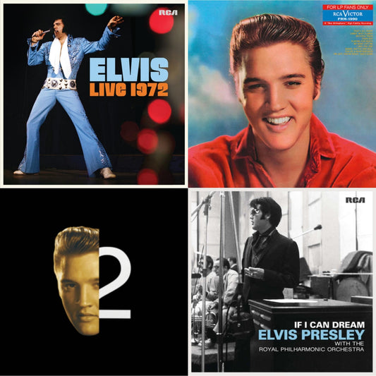 Elvis Live 1972 (2LP) & For LP Fans Only (Translucent Blue Vinyl/180G) & 2Nd To None (Gold Vinyl/180G/2LP) & If I Can Dream: Elvis Presley With The Royal Philharmonic Orchestra (2LP/180G)
