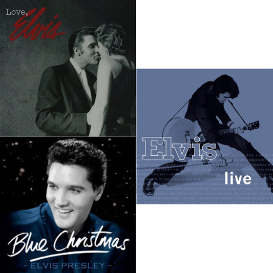 Love Elvis & Blue Christmas & Elvis Live