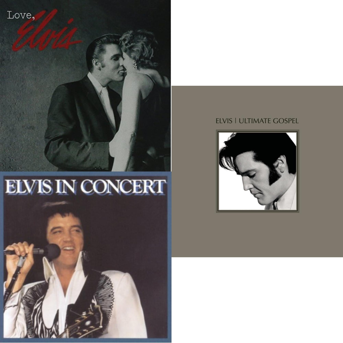 Elvis Presley - Elvis In Concert & Love Elvis & Elvis Ultimate Gospel - CD Bundle