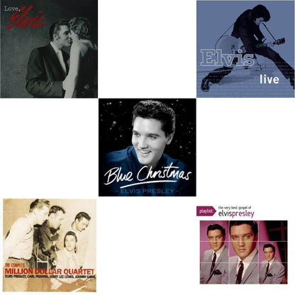Love Elvis & Complete Million Dollar Quartet & Blue Christmas & Elvis Live & Playlist: Very Best Gospel Of Elvis Presley