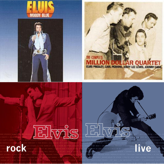 Moody Blue & Complete Million Dollar Quartet & Elvis Rock & Elvis Live