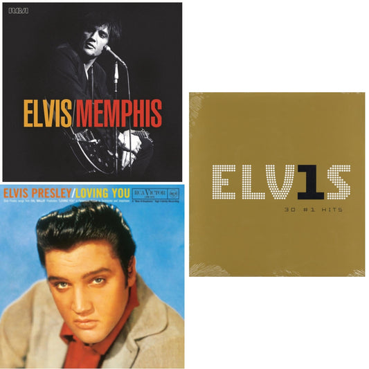 Memphis (2LP) & Loving You (Translucent Yellow LP Vinyl/180G) & Elvis 30 #1 Hits (2LP/180G)