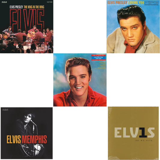King In The Ring (2LP/140G/Dl Code) & Memphis (2LP) & For LP Fans Only (Translucent Blue Vinyl/180G) & Loving You (Translucent Yellow LP Vinyl/180G) & Elvis 30 #1 Hits (2LP/180G)