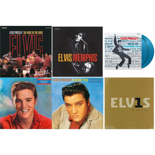 King In The Ring (2LP/140G/Dl Code) & Memphis (2LP) & Rocks On (2LP/180G/Solid Blue Vinyl) & For LP Fans Only (Translucent Blue Vinyl/180G) & Loving You (Translucent Yellow LP Vinyl/180G) & Elvis 30 #1 Hits (2LP/180G)