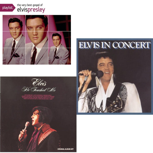 Elvis In Concert & He Touched Me & Playlist: Very Best Gospel Of Elvis Presley