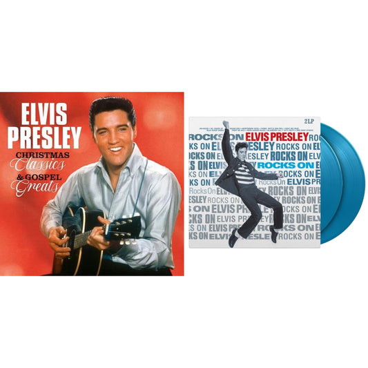 Christmas Classics & Gospel Greats (Ams Exclusive) (Snowy White LP Vinyl) & Rocks On (2LP/180G/Solid Blue Vinyl)