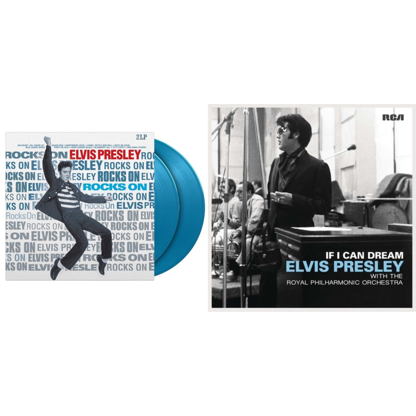 Rocks On (2LP/180G/Solid Blue Vinyl) & If I Can Dream: Elvis Presley With The Royal Philharmonic Orchestra (2LP/180G)