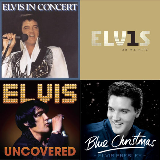 Elvis In Concert & Elvis 30 #1 Hits & Uncovered & Blue Christmas