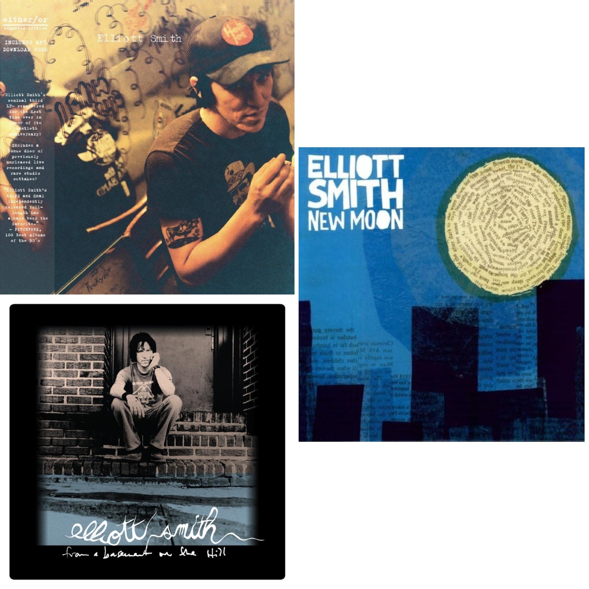 This is a 3 LP Vinyl SKU bundle.
1.This LP Vinyl is brand new.Format: LP VinylMusic Style: AcousticThis item's title is: Either/Or (Dl Card)Artist: Elliott SmithLabel: KILL ROCK STARSBarcode: 759656026956Release Date: 5/14/2021
2.This LP Vinyl is brand new.