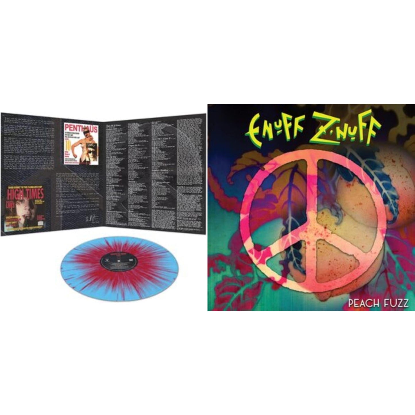 1985 (Blue & Red Starburst LP Vinyl) & Peach Fuzz (Peach LP Vinyl)