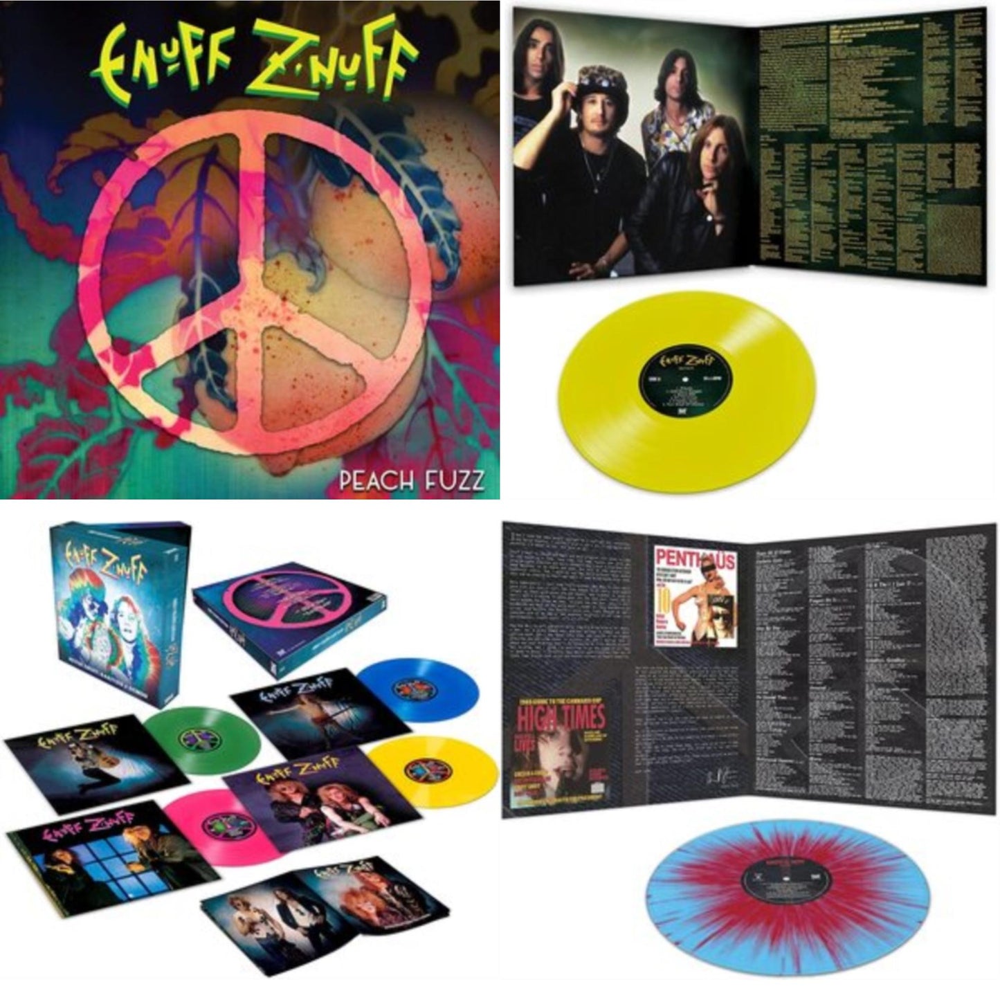 This is a 4 LP Vinyl SKU bundle.
1.This LP Vinyl is brand new.Format: LP VinylMusic Style: Hard RockThis item's title is: 1985 (Blue & Red Starburst LP Vinyl)Artist: Enuff Z'nuffLabel: DEADLINE MUSICBarcode: 889466199110Release Date: 3/18/2022
2.This LP Vinyl is brand new.
