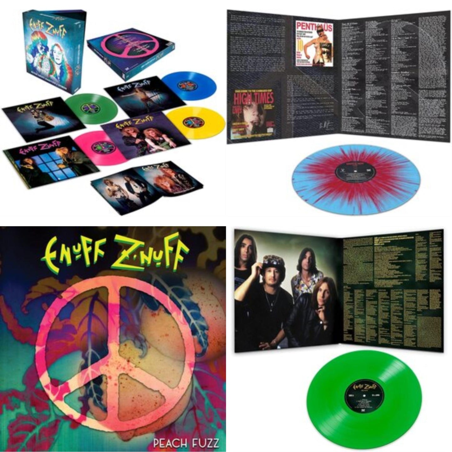 1985 (Blue & Red Starburst LP Vinyl) & Peach Fuzz (Peach LP Vinyl) & Seven (Green LP Vinyl/Reissue) & Rarities & Demos (4LP/Colored Vinyl)