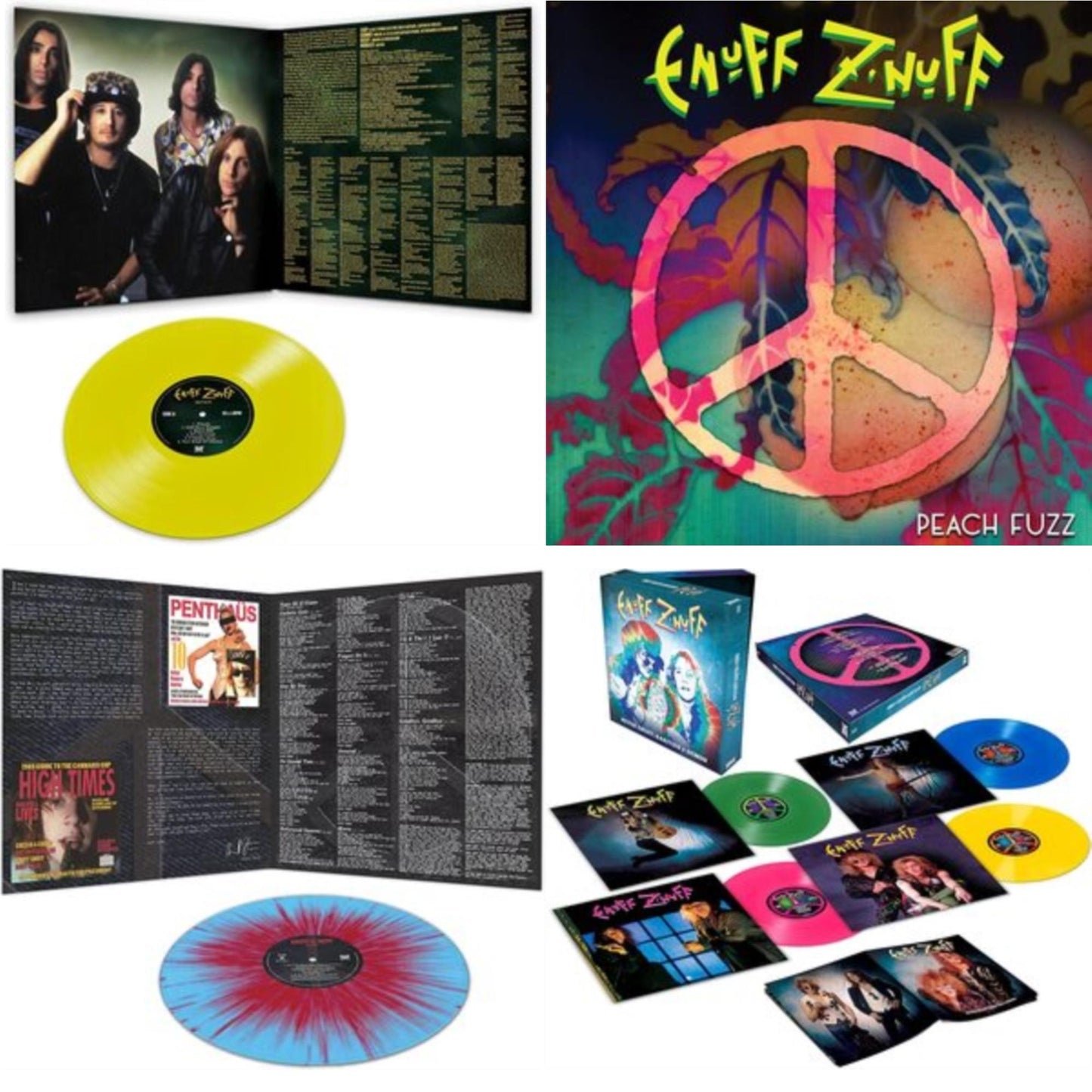 This is a 4 LP Vinyl SKU bundle.
1.This LP Vinyl is brand new.Format: LP VinylMusic Style: Hard RockThis item's title is: Seven (Yellow LP Vinyl/Reissue)Artist: Enuff Z'nuffLabel: DEADLINE MUSICBarcode: 889466274114Release Date: 4/29/2022
2.This LP Vinyl is brand new.