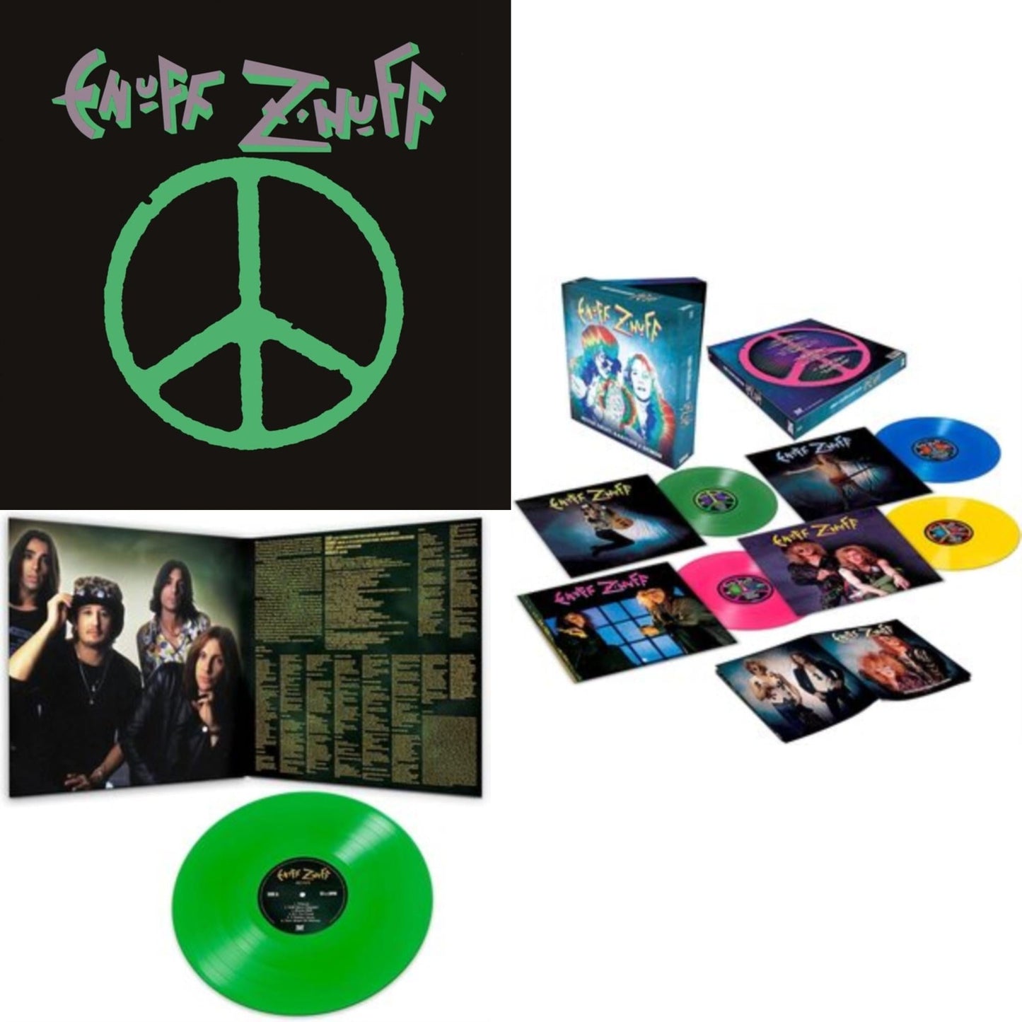 Enuff Z'nuff (180G/Purple LP Vinyl/Limited Edition) & Seven (Green LP Vinyl/Reissue) & Rarities & Demos (4LP/Colored Vinyl)