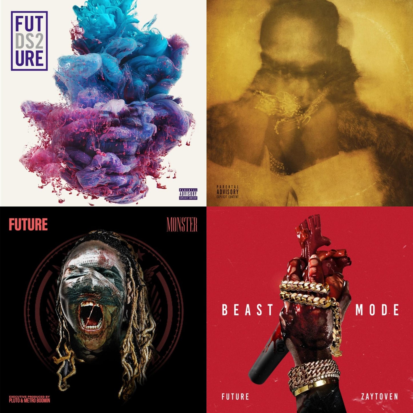 Ds2 (X) (2LP) & Future (X) (2LP) & Monster (X) & Beast Mode (X)