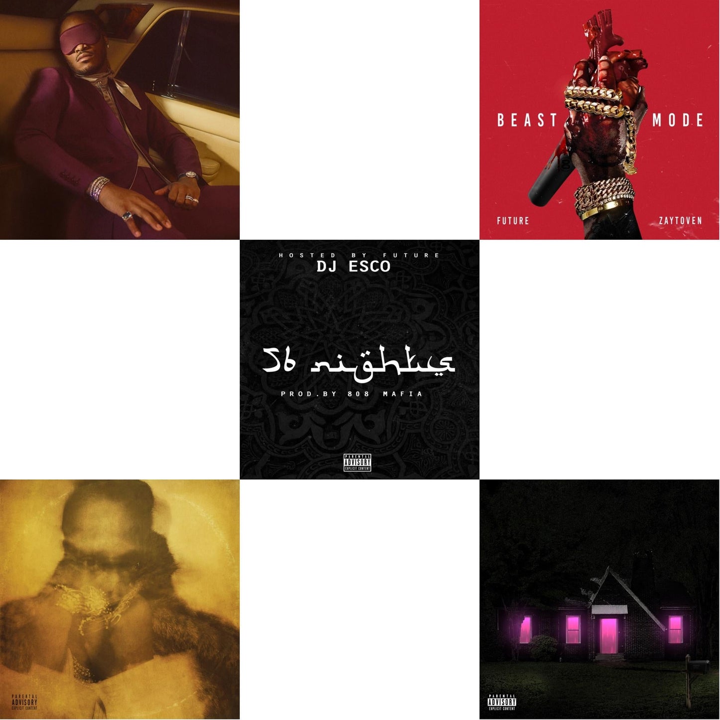 I Never Liked You & Future (X) (2LP) & 56 Nights & Beast Mode (X) & Mixtape Pluto (X)