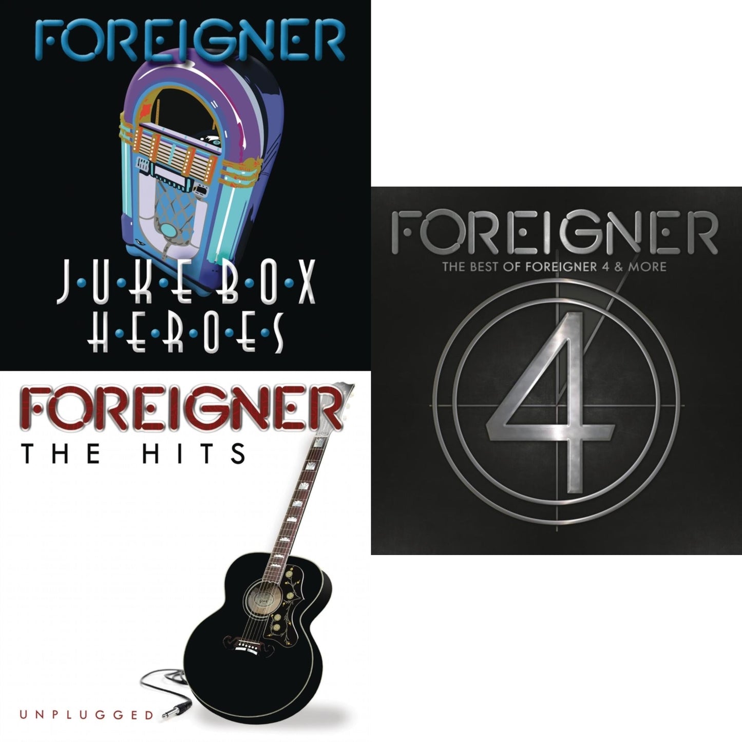 Juke Box Heroes & Hits Unplugged & Best Of Foreigner 4 & More