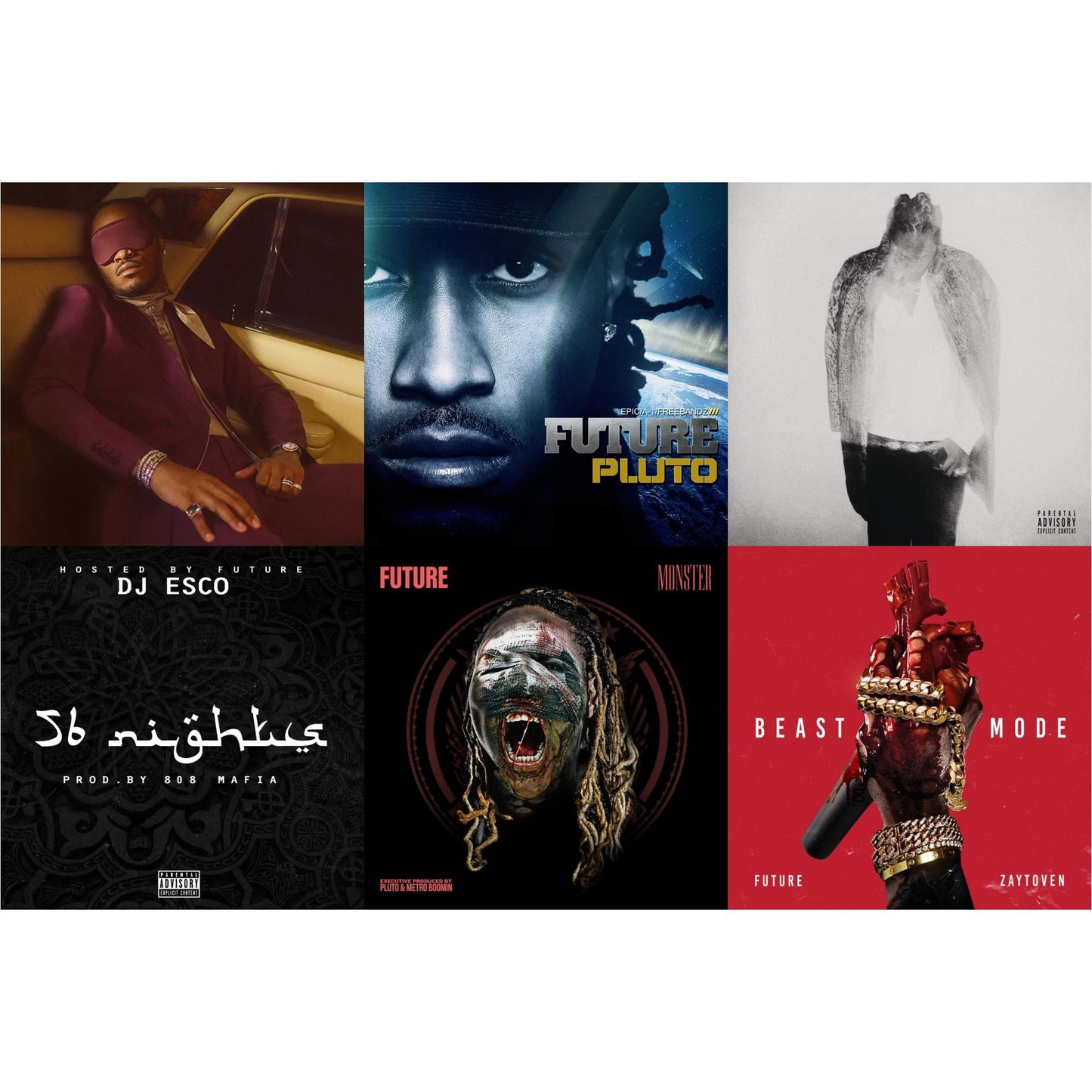 I Never Liked You & Pluto (X) (2LP) & Hndrxx (X) (2LP) & 56 Nights & Monster (X) & Beast Mode (X)