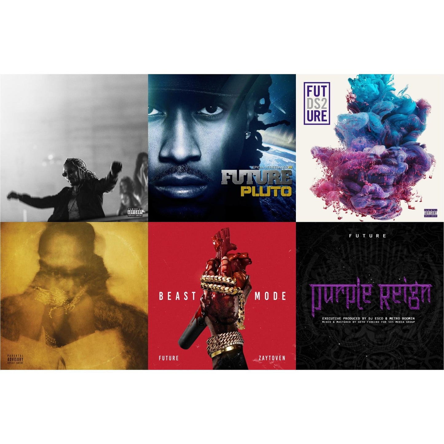 High Off Life (Pa) (2LP/140G) & Pluto (X) (2LP) & Ds2 (X) (2LP) & Future (X) (2LP) & Beast Mode (X) & Purple Reign (X)