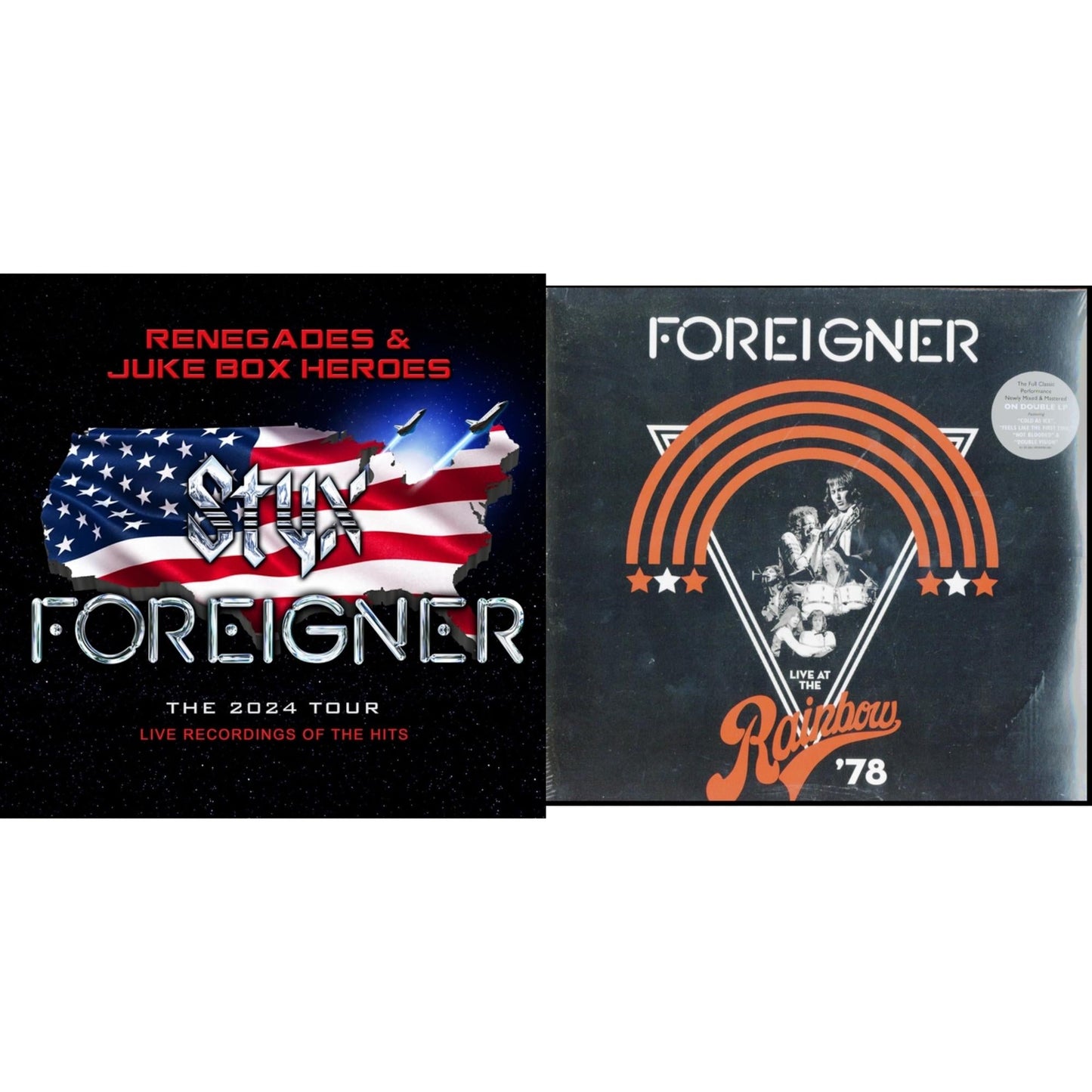This is a 2 LP Vinyl SKU bundle.
1.This LP Vinyl is brand new.Format: LP VinylMusic Style: Arena RockThis item's title is: Live At The Rainbow 78 (2LP)Artist: ForeignerLabel: RHINO RECORDSBarcode: 603497851881Release Date: 7/12/2019
2.This LP Vinyl is brand new.