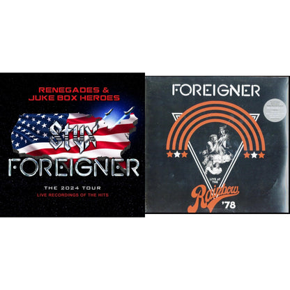 This is a 2 LP Vinyl SKU bundle.
1.This LP Vinyl is brand new.Format: LP VinylMusic Style: Arena RockThis item's title is: Live At The Rainbow 78 (2LP)Artist: ForeignerLabel: RHINO RECORDSBarcode: 603497851881Release Date: 7/12/2019
2.This LP Vinyl is brand new.