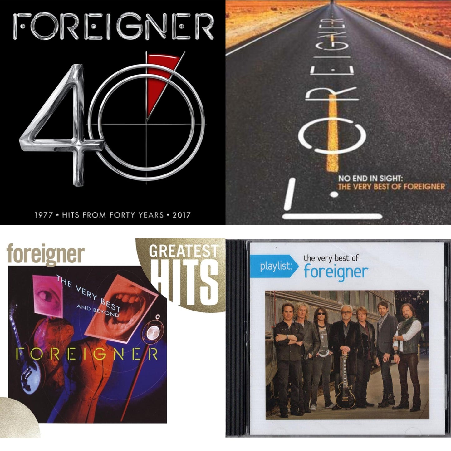 40 (3CD) & No End In Sight - The Very Best & Very Best Of & Beyond & Playlist: Very Best Of Foreigner