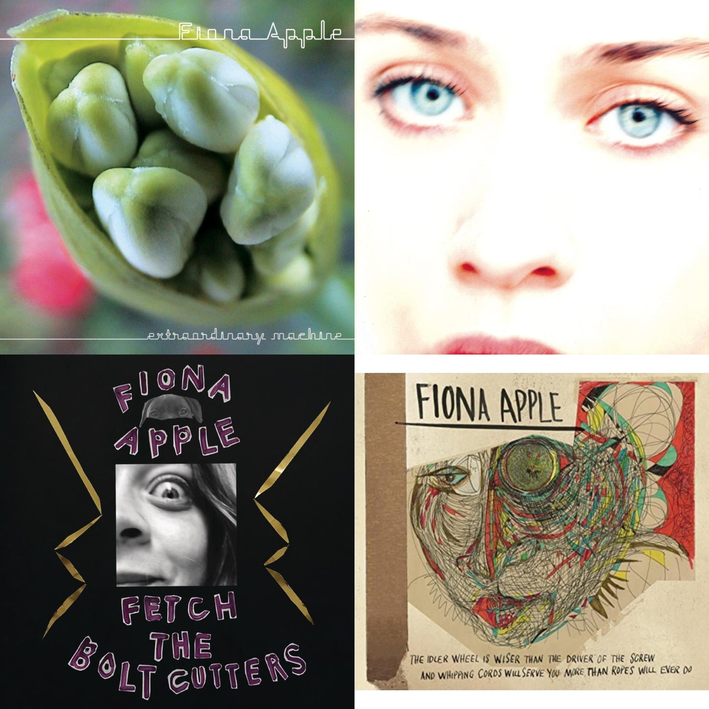 Fetch The Bolt Cutters & Idler Wheel Is Wiser Than The Driver & Extraordinary Machine & Tidal