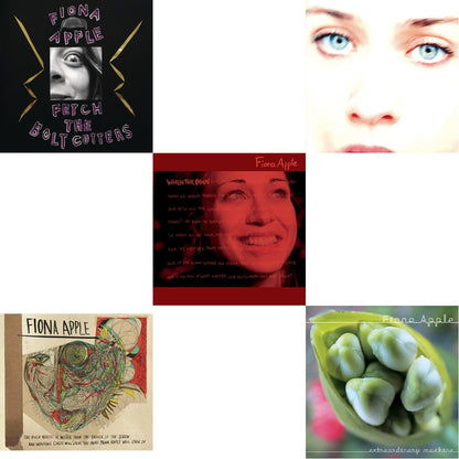 This is a 5 CD SKU bundle.
1.This CD is brand new.Format: CDMusic Style: Art RockThis item's title is: Fetch The Bolt CuttersArtist: Fiona AppleLabel: EPICBarcode: 194397744323Release Date: 7/17/2020
2.This CD is brand new.