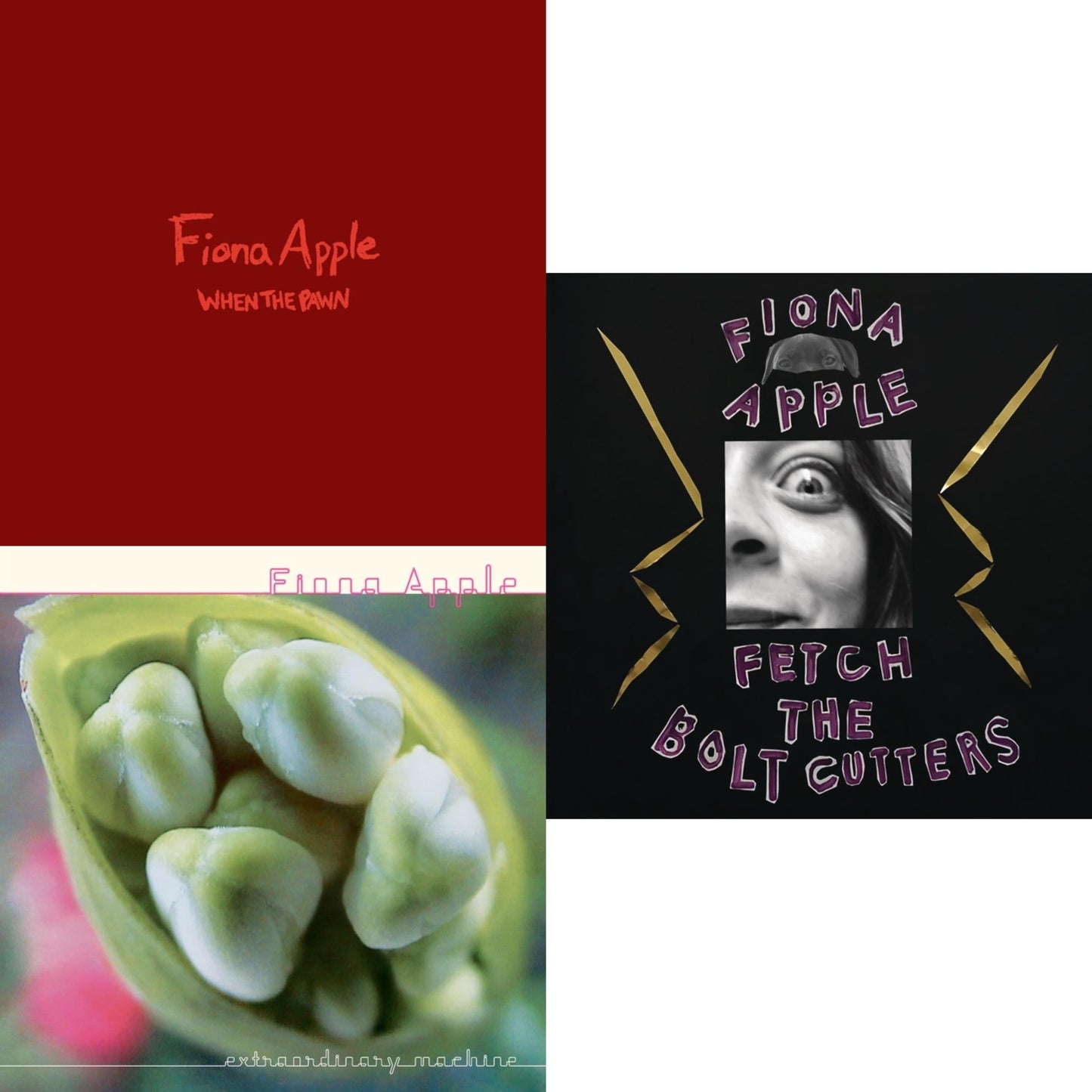 Fetch The Bolt Cutters (180G/2LP/Dl Insert) & When The Pawn… (180G) & Extraordinary Machines (2LP/180G)