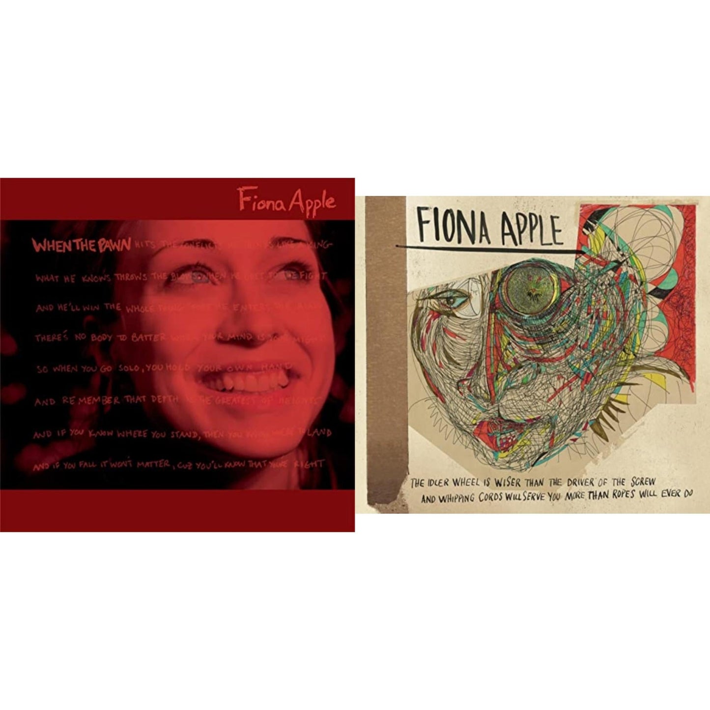 This is a 2 CD SKU bundle.
1.This CD is brand new.Format: CDMusic Style: Soft RockThis item's title is: When The PawnArtist: Fiona AppleLabel: SONY SPECIAL MARKETINGBarcode: 886978870629Release Date: 3/15/2011
2.This CD is brand new.