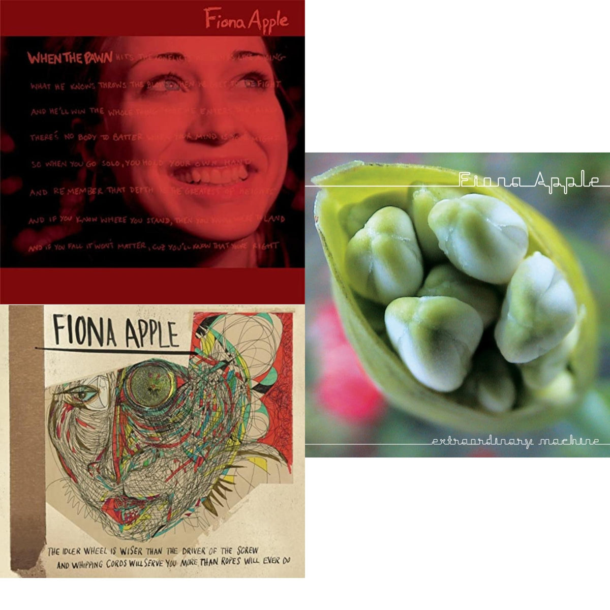 Fiona Apple - Idler Wheel Is Wiser Than The Driver & Extraordinary Machine & When The Pawn - CD Bundle