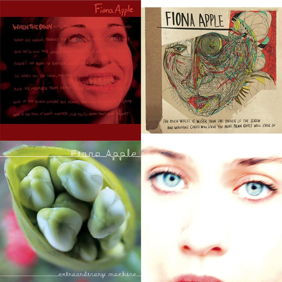 Fiona Apple - Idler Wheel Is Wiser Than The Driver & Extraordinary Machine & When The Pawn & Tidal - CD Bundle