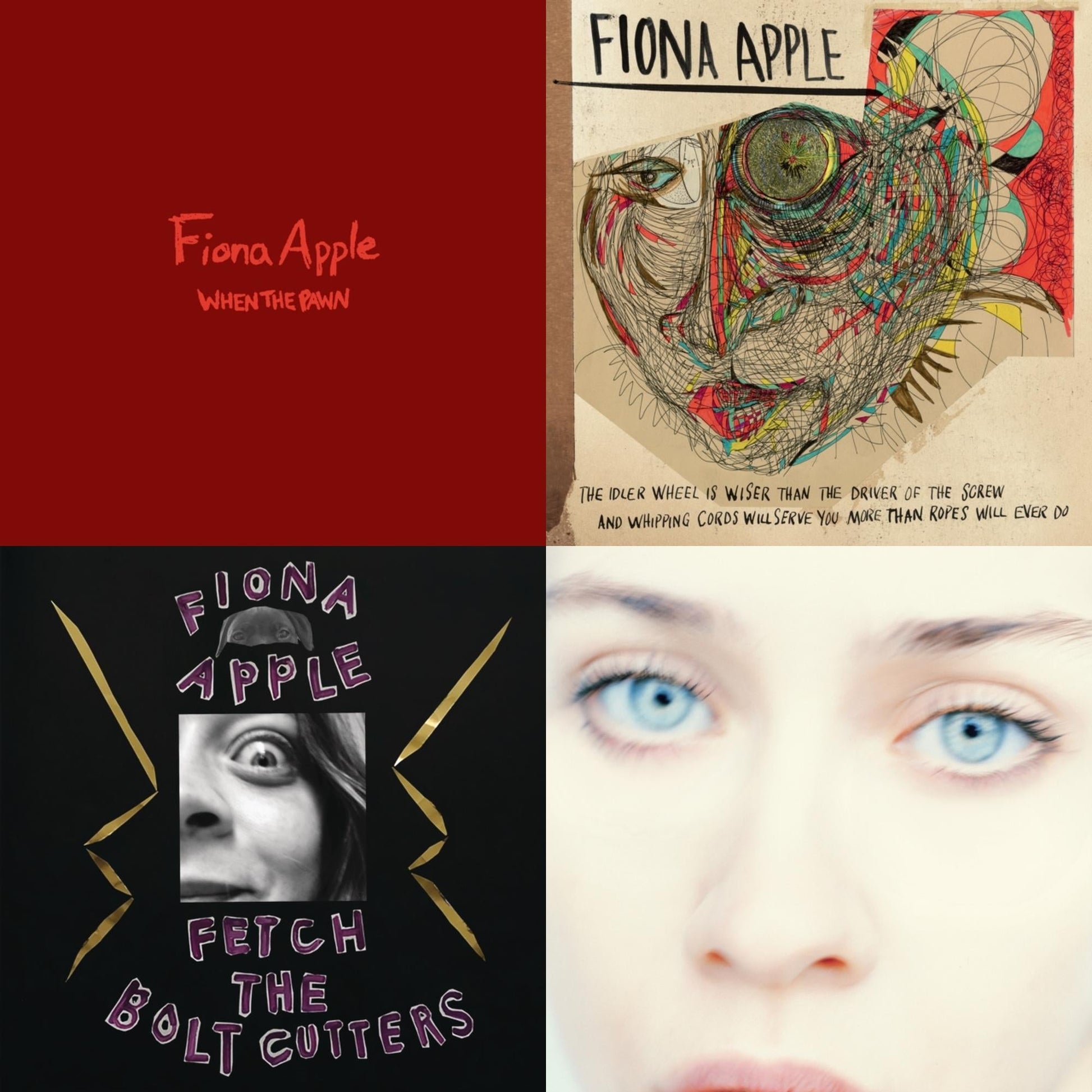 This is a 4 LP Vinyl SKU bundle.
1.This LP Vinyl is brand new.Format: LP VinylThis item's title is: When The Pawn… (180G)Artist: Fiona AppleBarcode: 196588302510Release Date: 12/8/2023
2.This LP Vinyl is brand new.